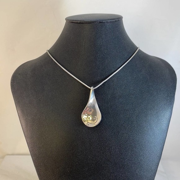 Brighton Jewelry - Brighton Silver Toned TWIRL Collection Pendant Necklace